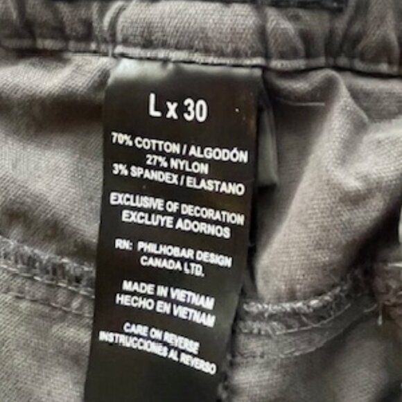 BC Clothing CO Gray Convertible Hiking Pants- Size L x 30 - Picture 9 of 11